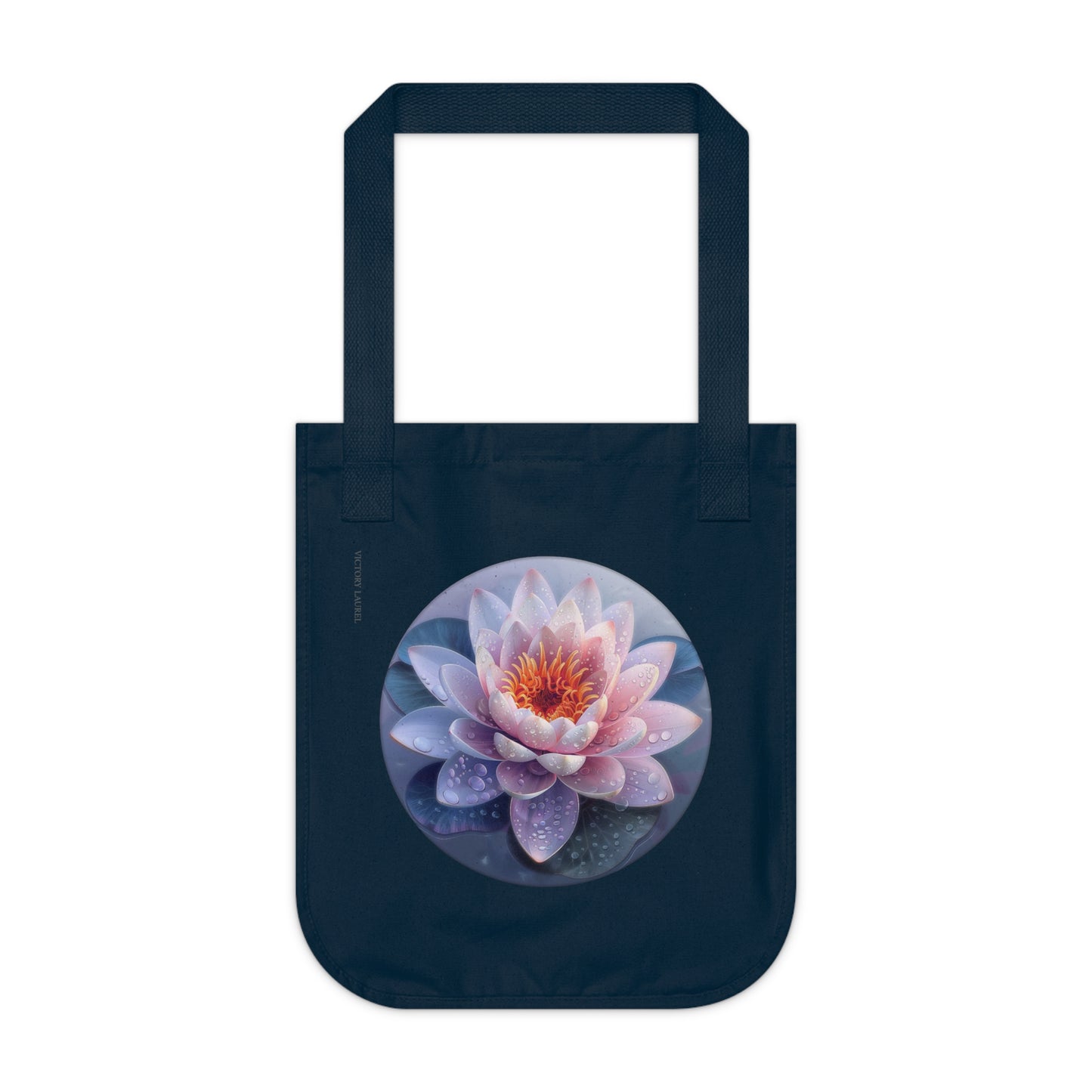 Organic Canvas Tote Bag-Lotus1