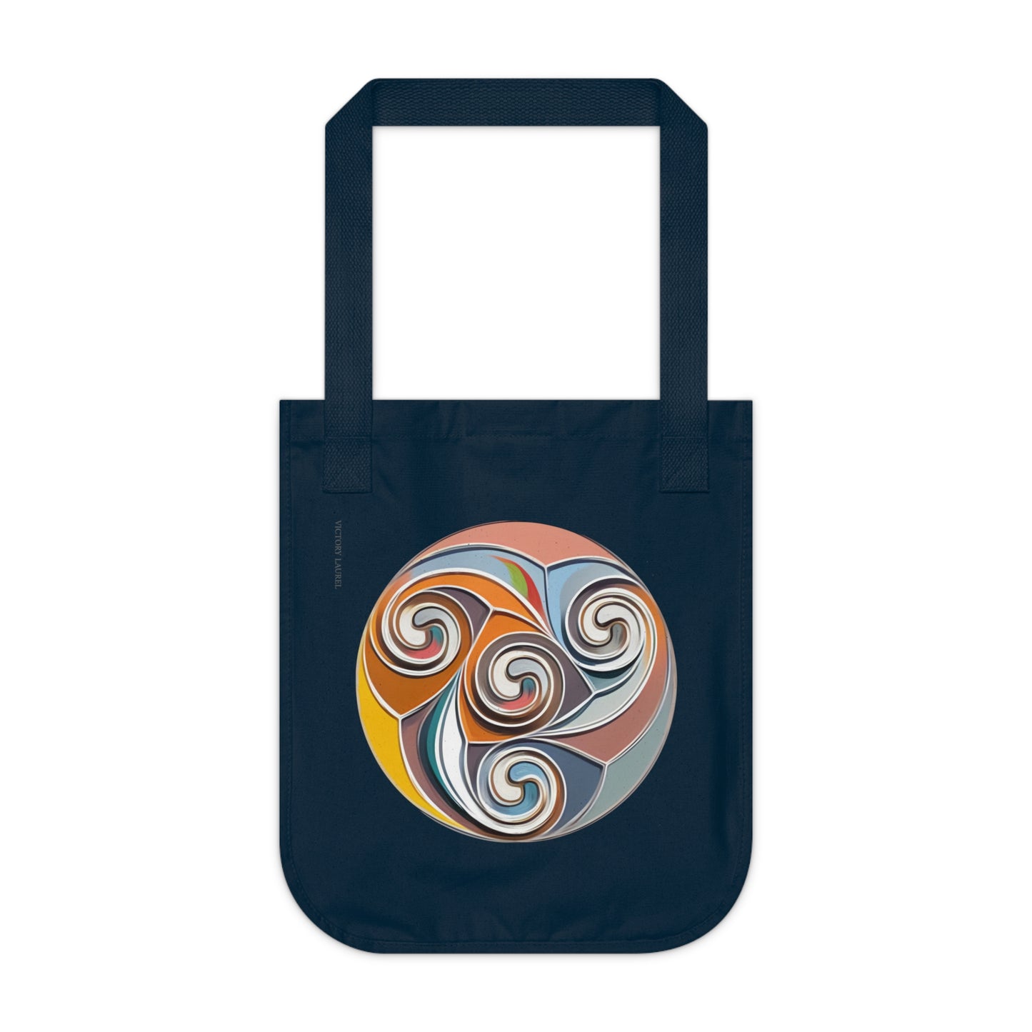 Organic Canvas Tote Bag-Celtic Spiral1