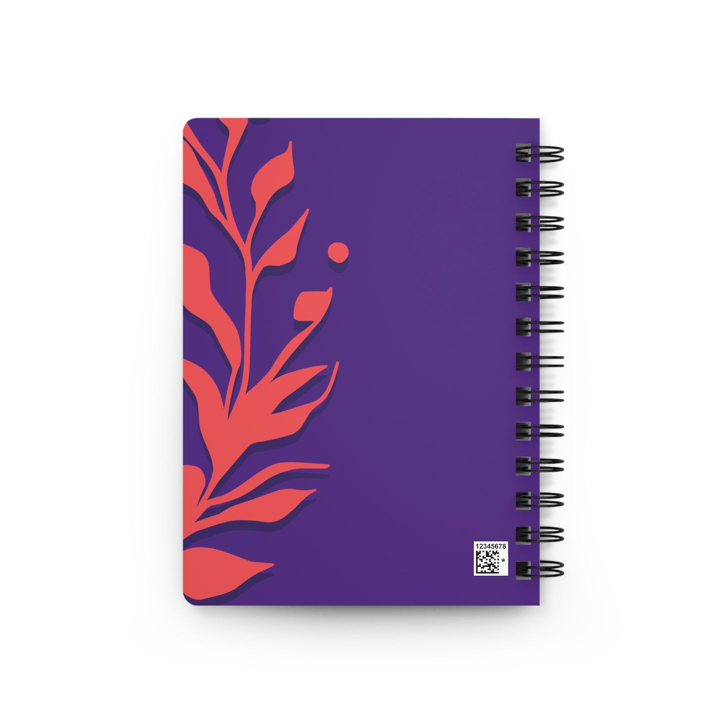 Victory Over Love Spiral Bound Journal Purple & Salmon