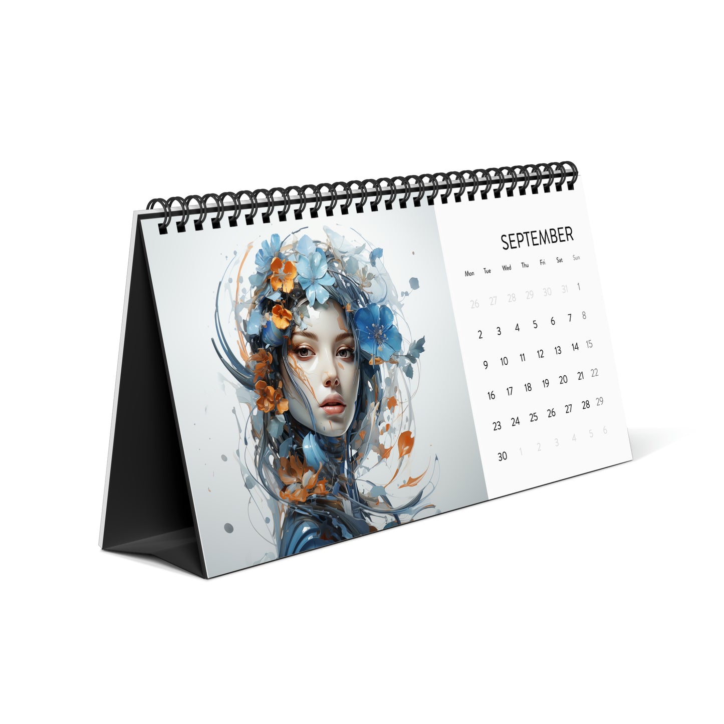 Simplex Desk Calendar (2024 grid)