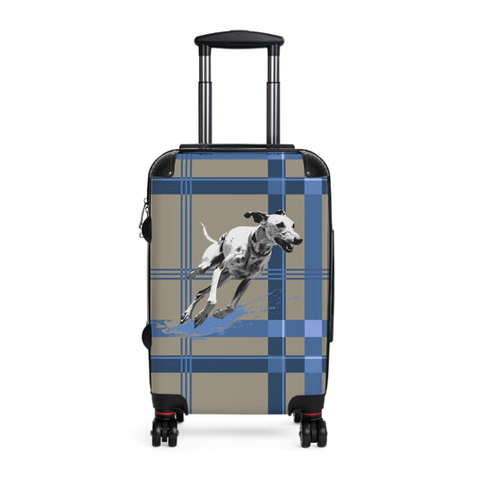 Suitcase Dog, Blue and Tan Plaid
