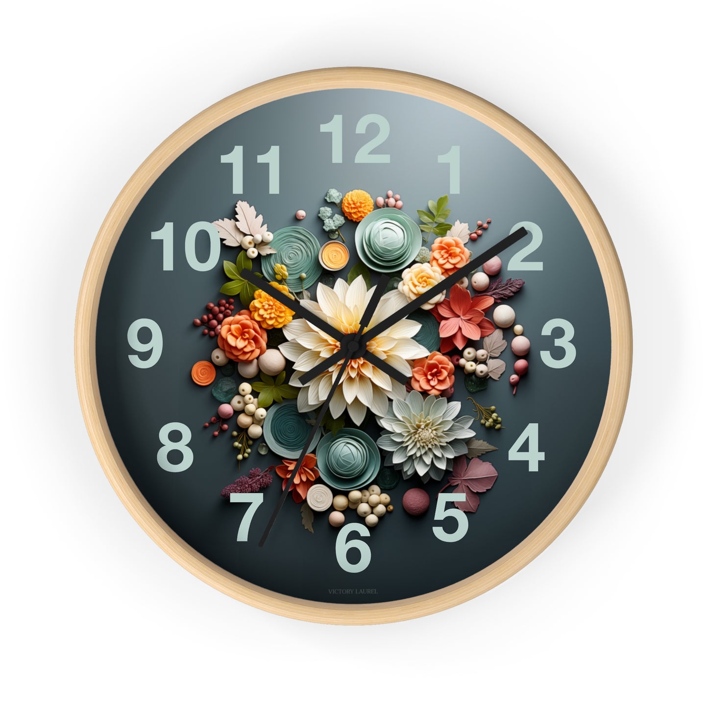 Floral Wall Clock V