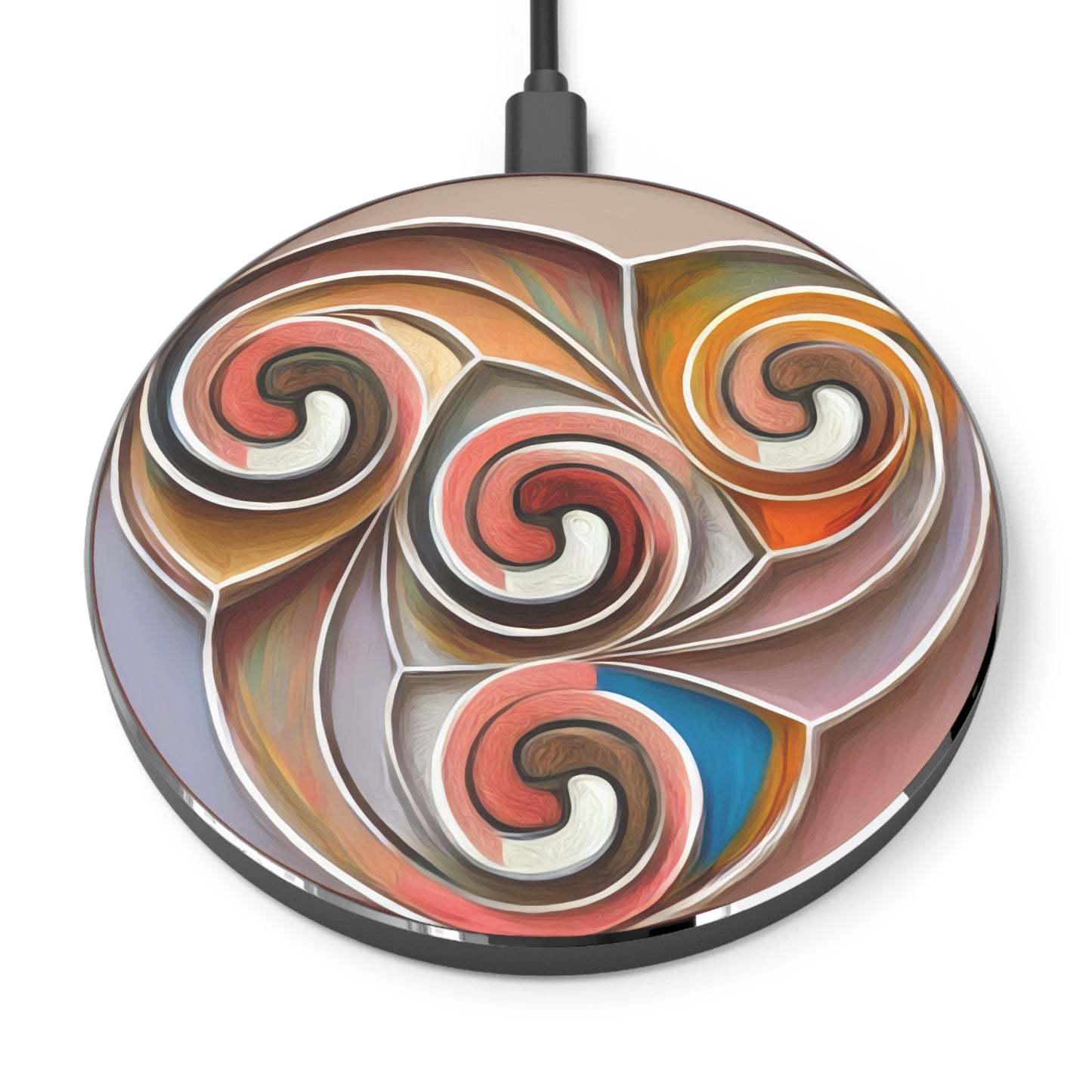 Wireless Charger Celtic Spiral Three