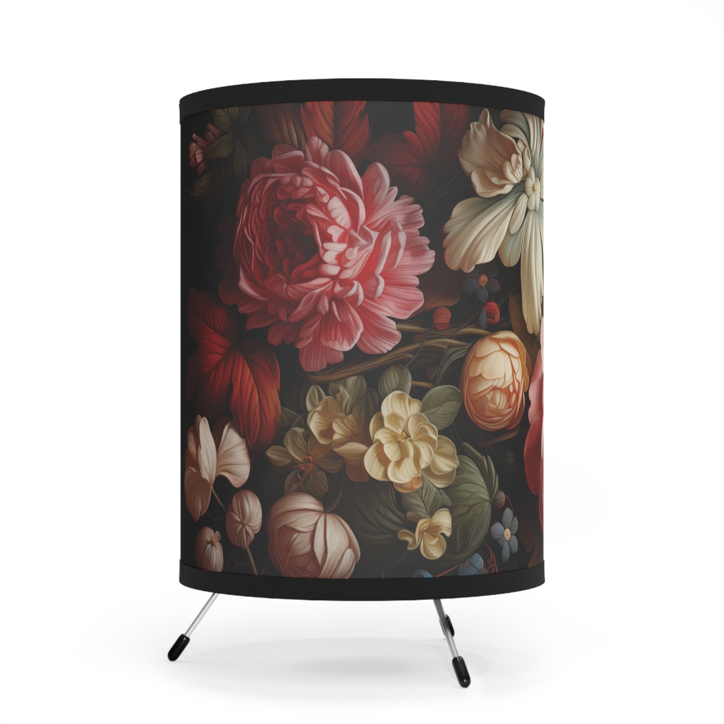 Floral 1 Tripod Lamp with High-Res Printed Shade, US\CA plug