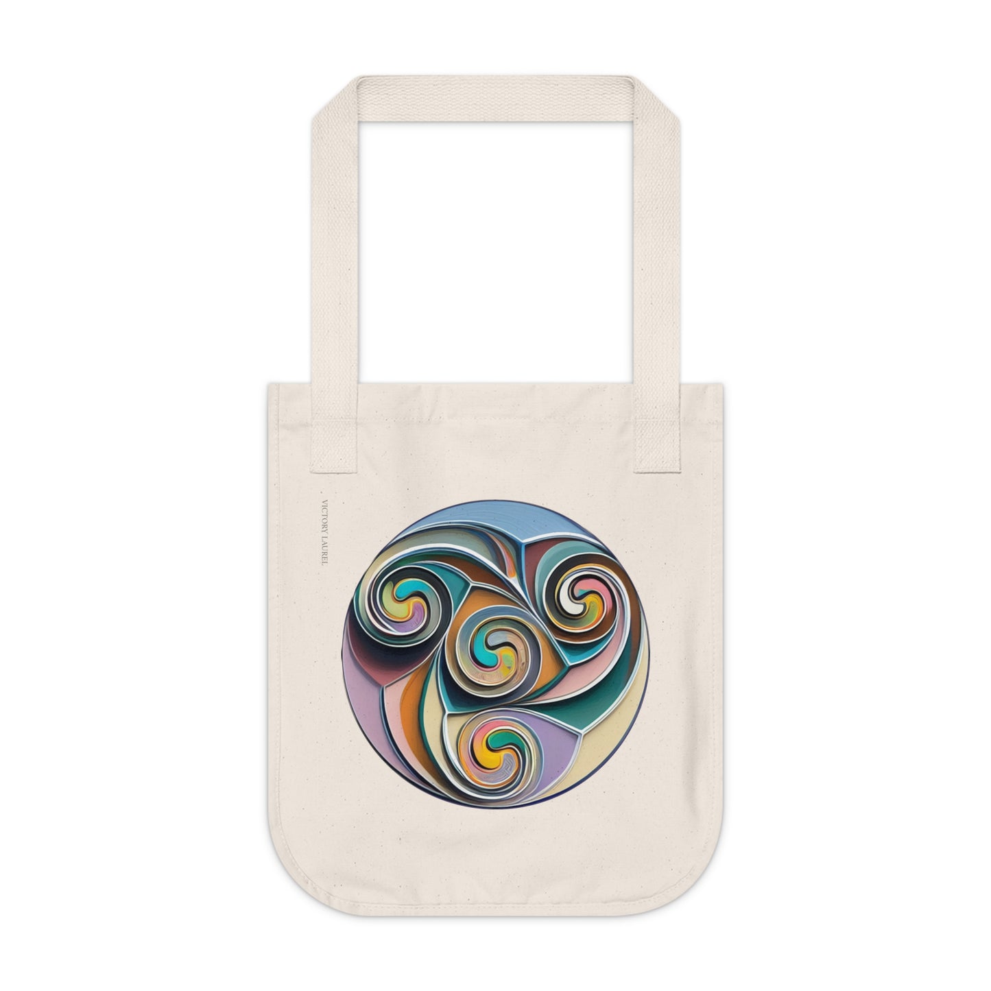 Organic Canvas Tote Bag-Celtic Spiral2