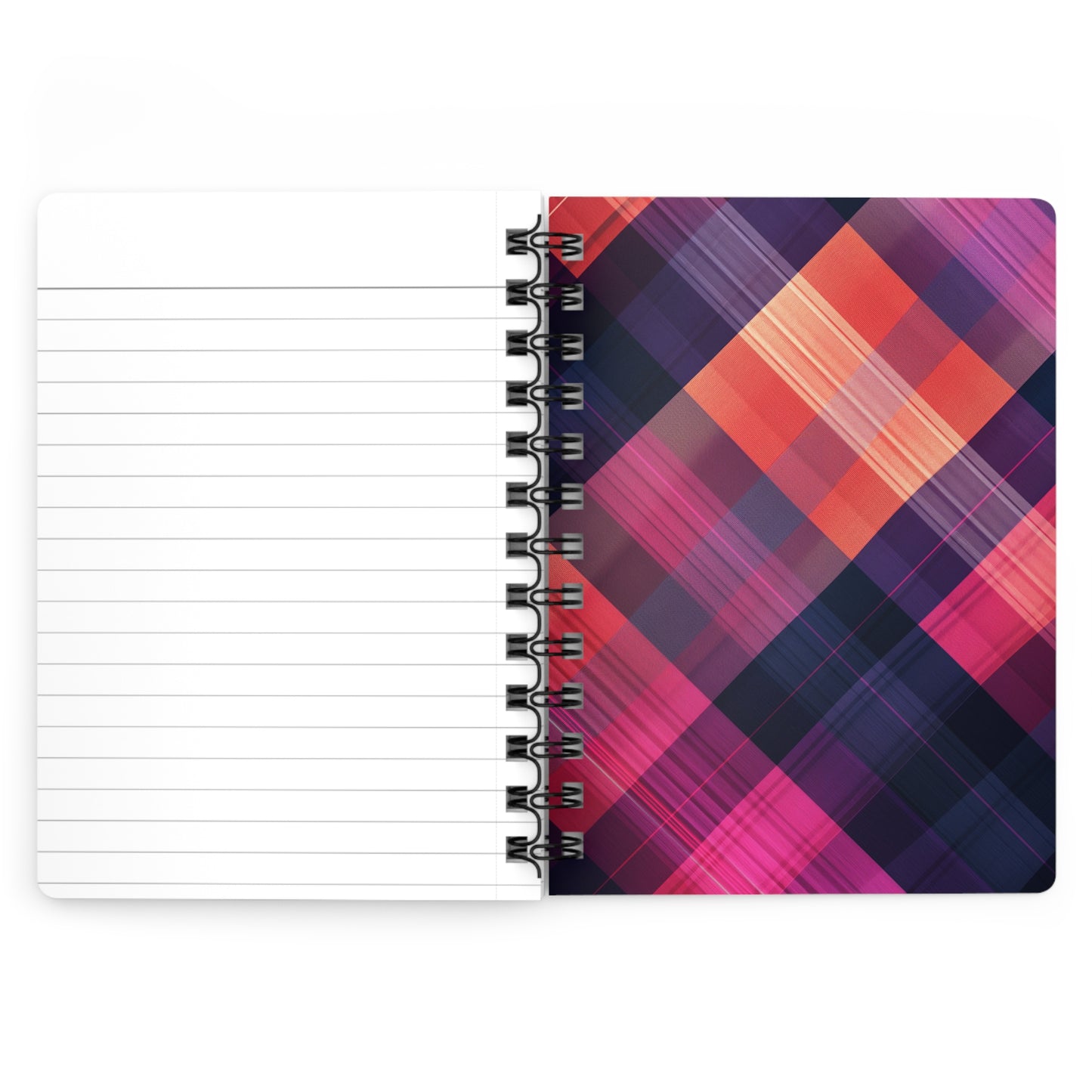 Victory Over Love Spiral Bound Journal Purple & Salmon