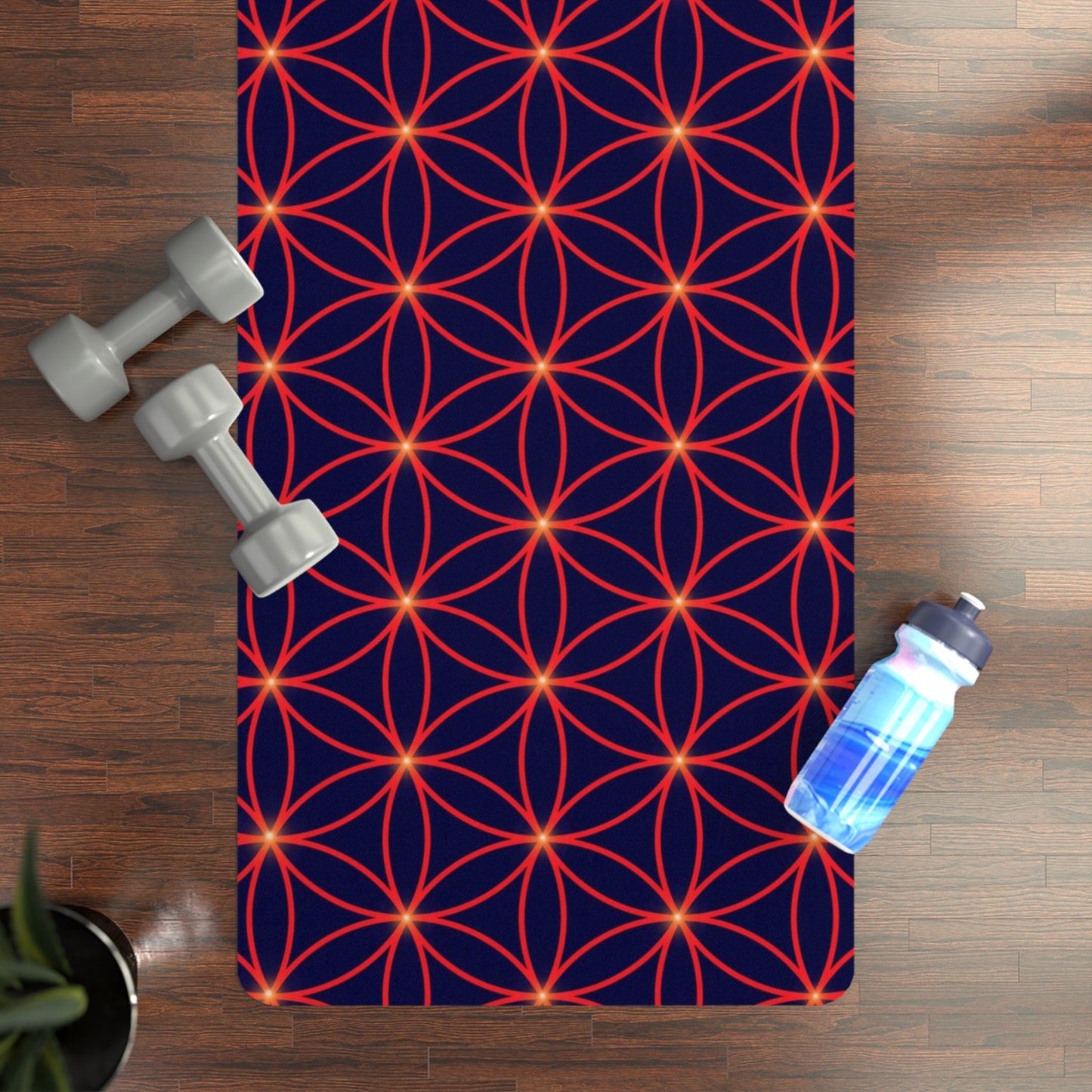 Rubber Yoga Mat - Seed of Life