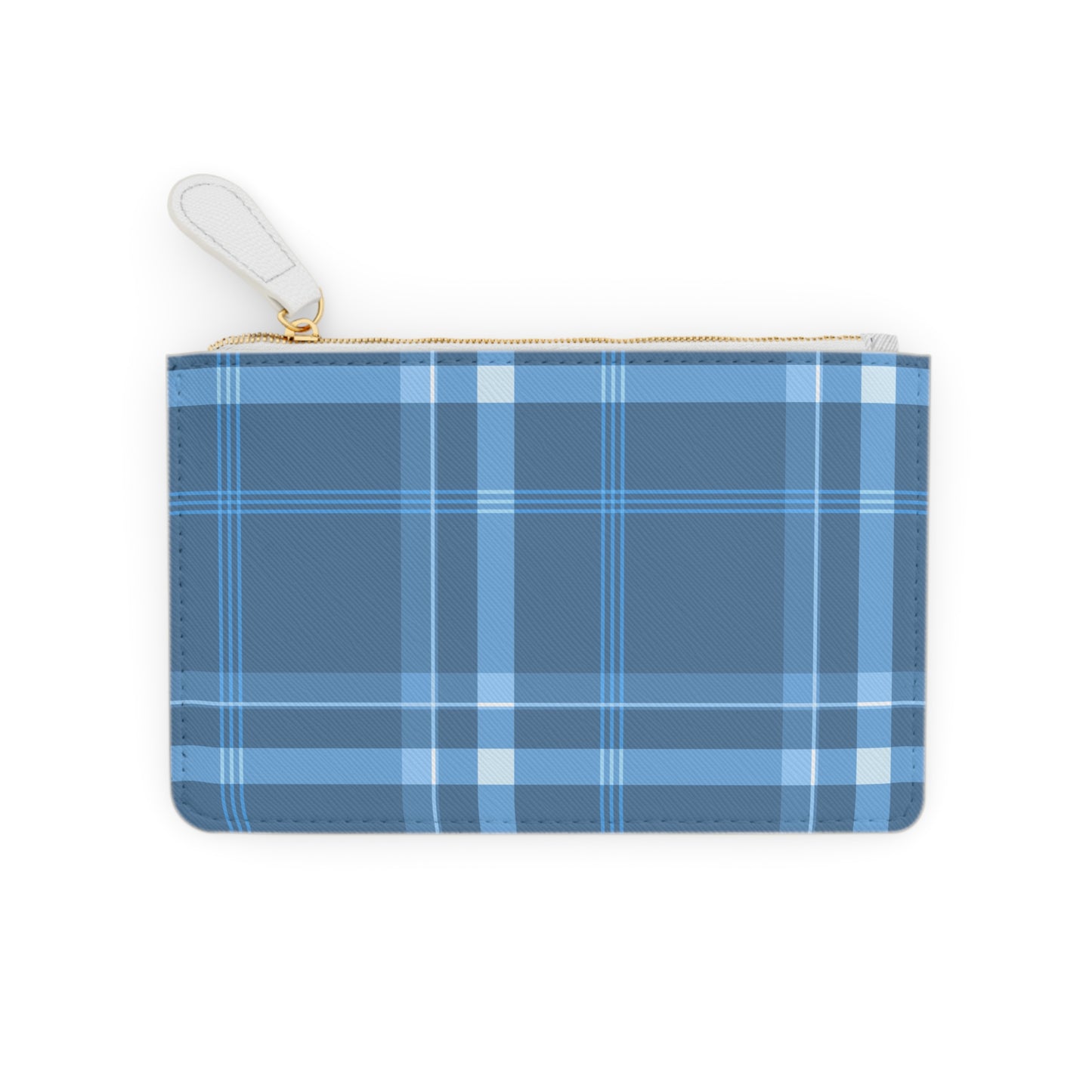 Mini Clutch Bag Blue Plaid One