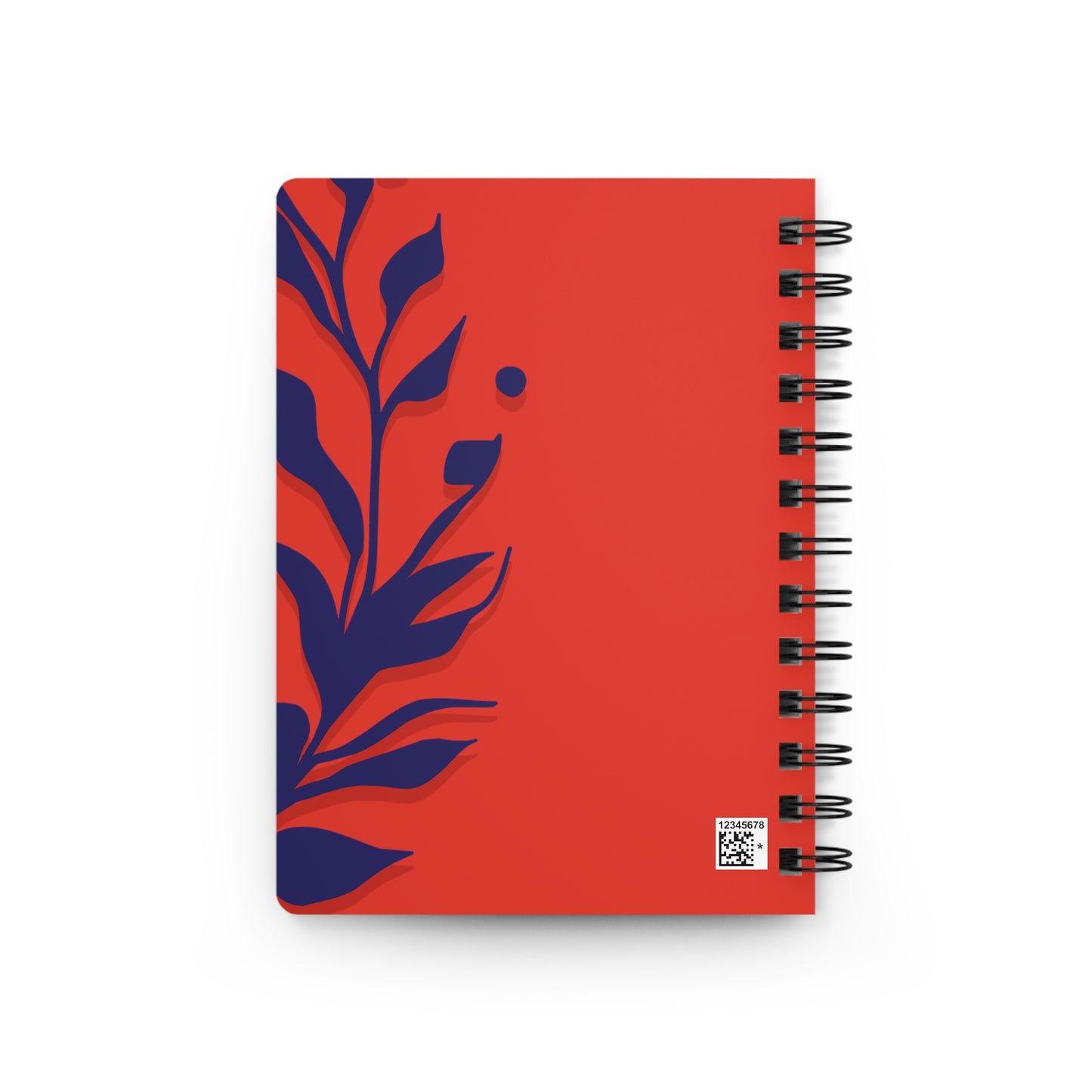 Victory Over Love Spiral Bound Journal Orange & Blue