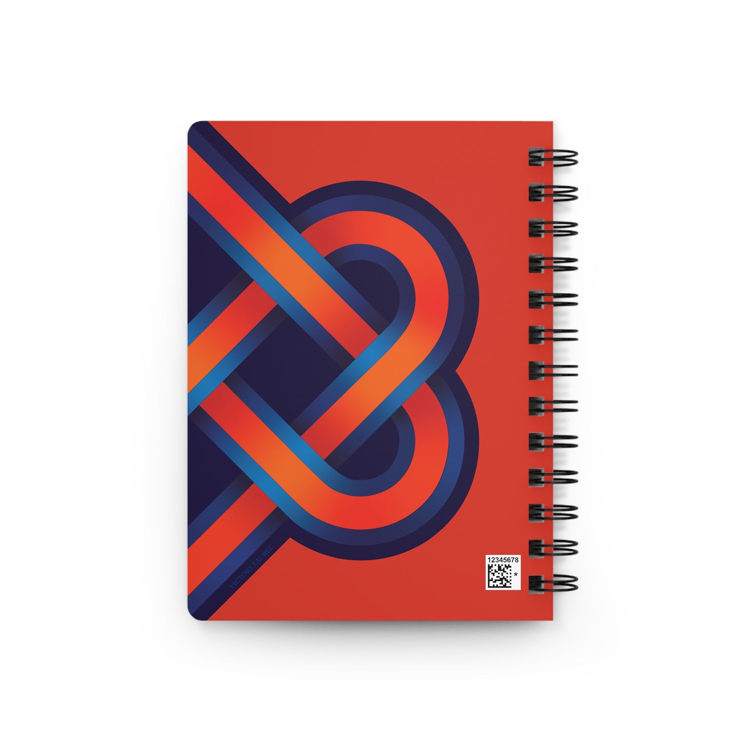 Celtic Heart Blue and Orange Spiral Bound Journal