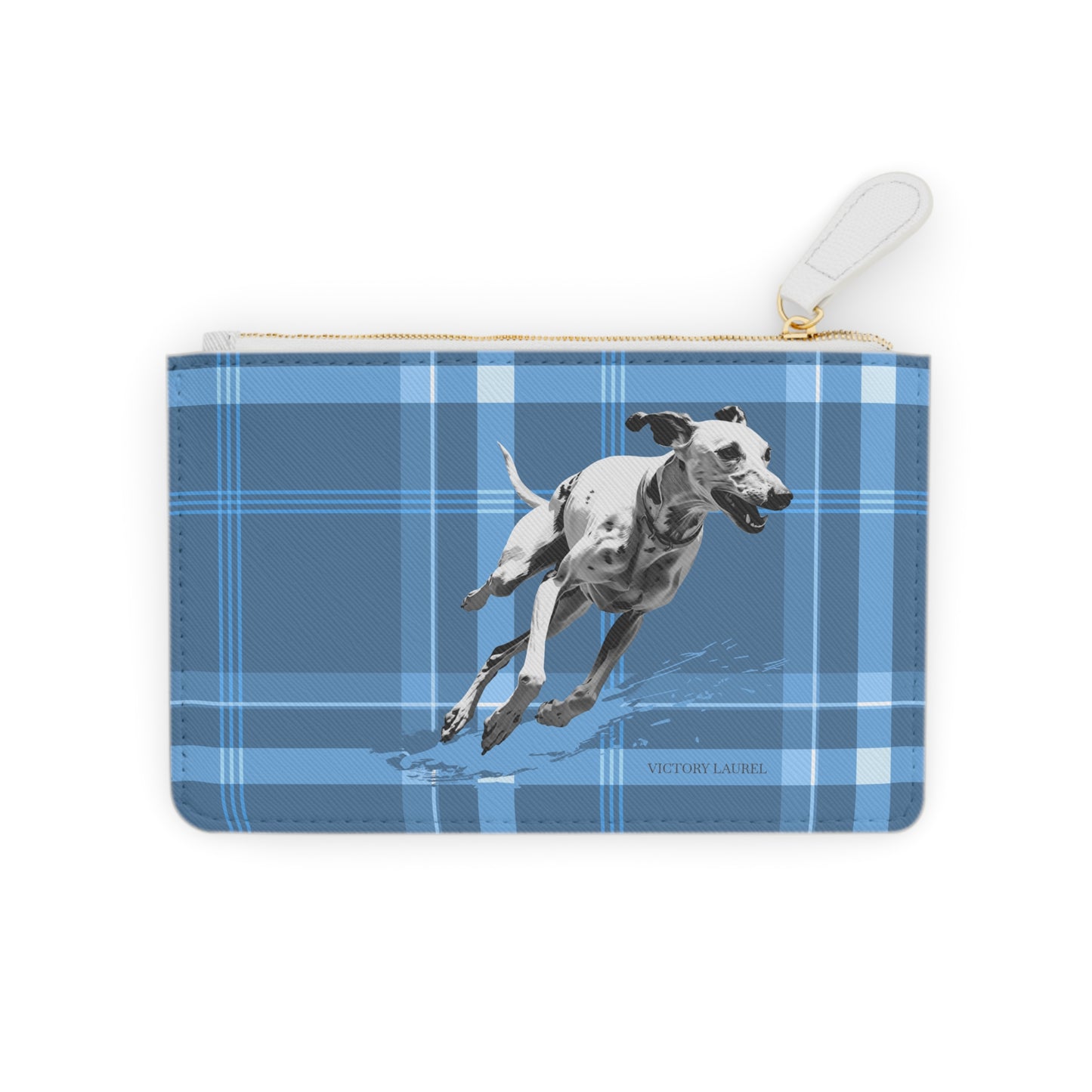 Mini Clutch Bag Blue Plaid One