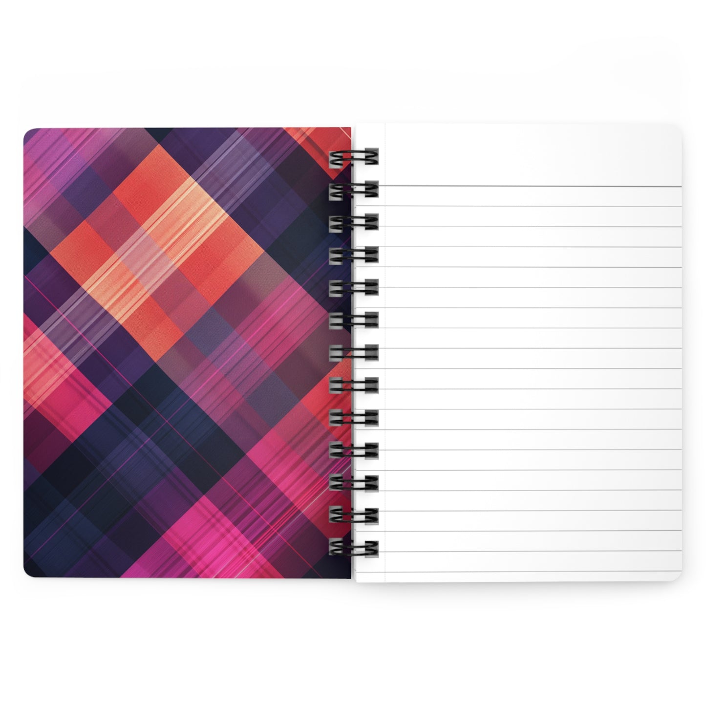 Victory Over Love Spiral Bound Journal Orange & Blue