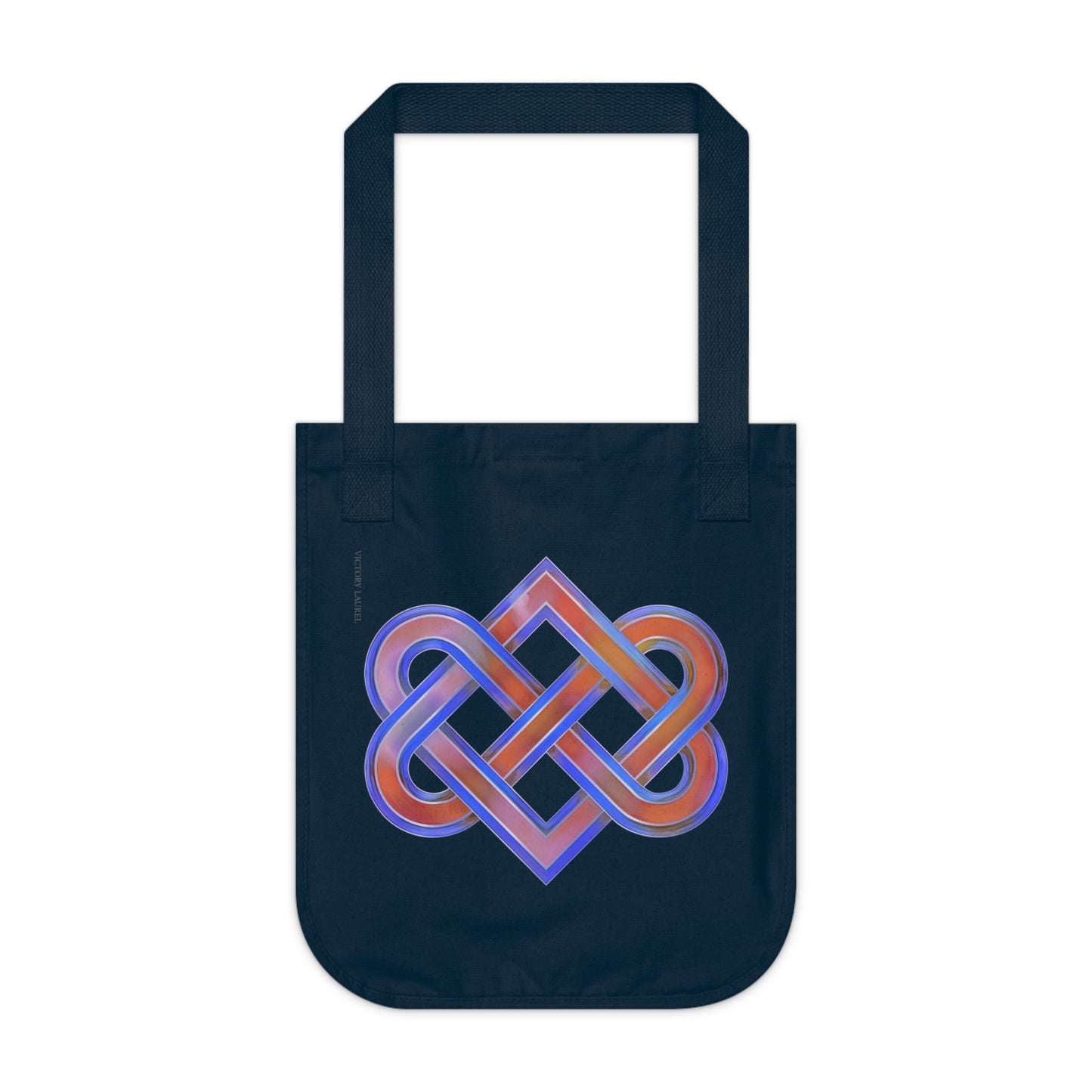 Organic Canvas Tote Bag-Celtic Heart