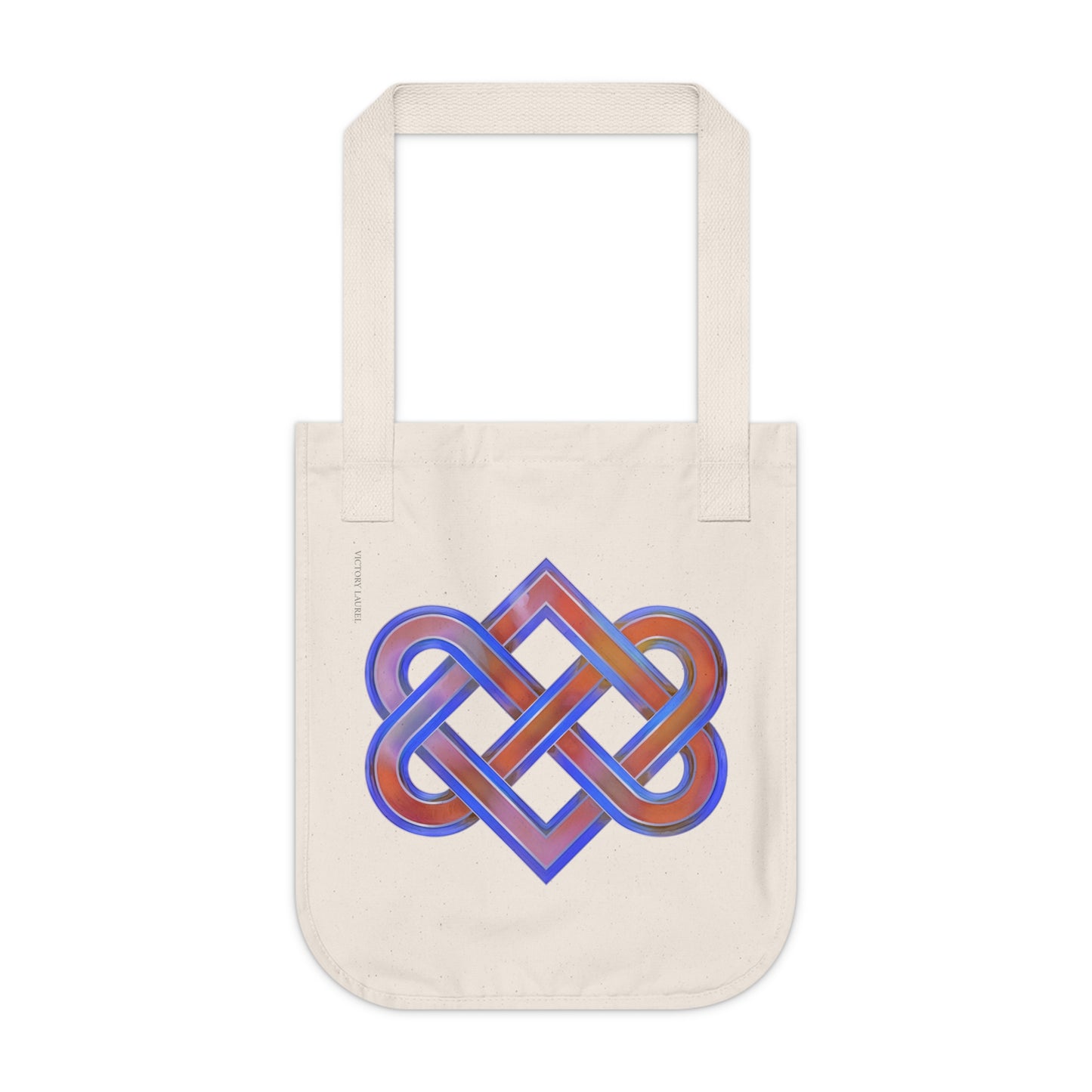 Organic Canvas Tote Bag-Celtic Heart