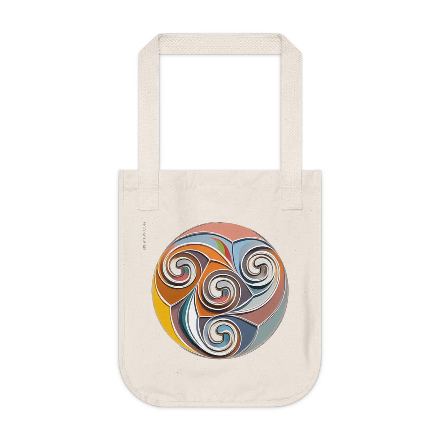 Organic Canvas Tote Bag-Celtic Spiral1